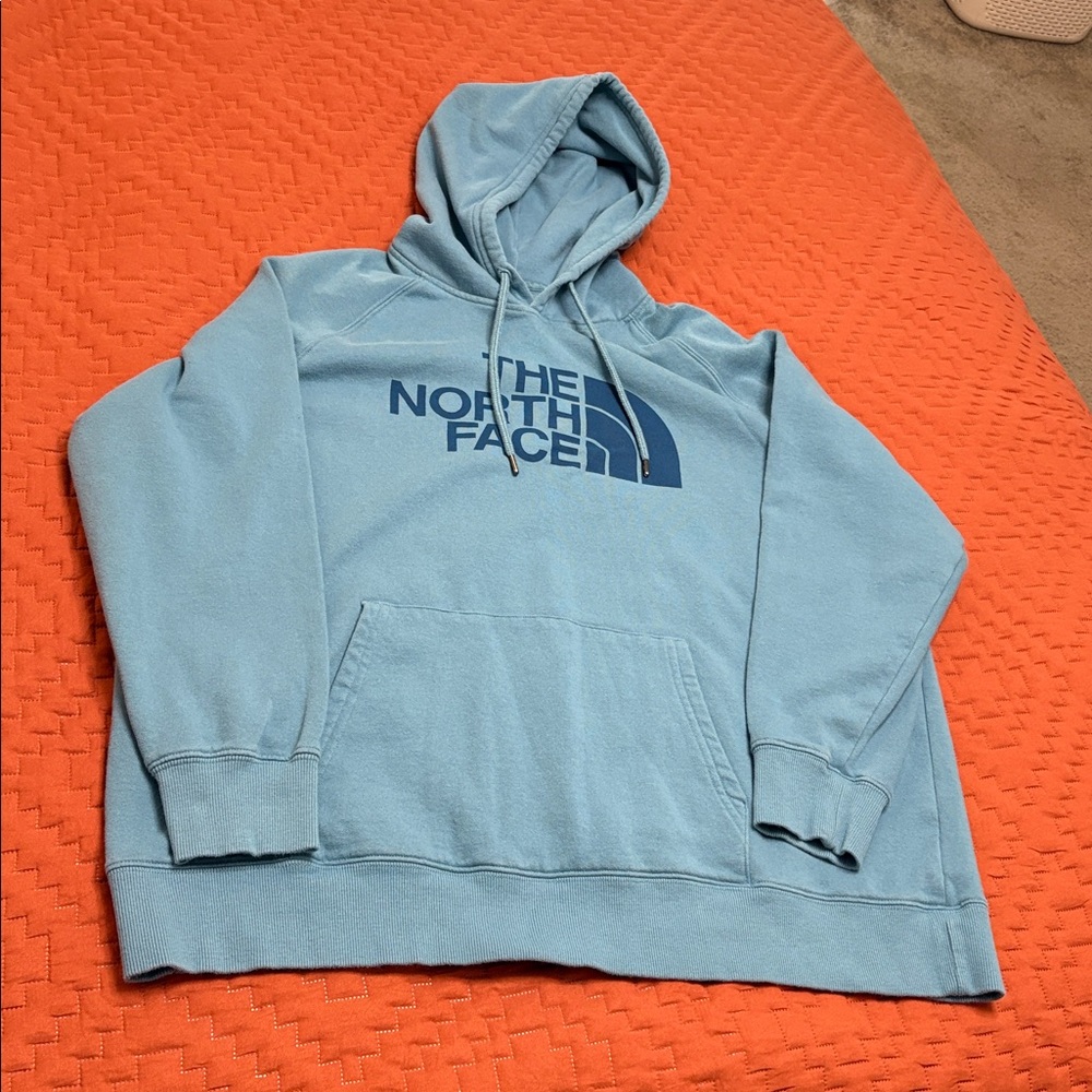 The North Face Men's Light Blue Hoodie